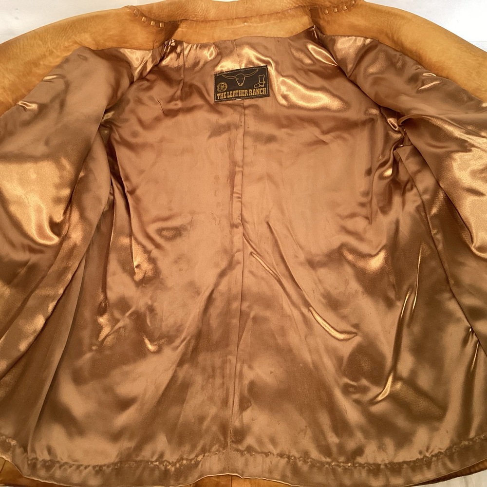 Vintage The Leather Ranch  Western Leather Jacket Women’s size medium - Picture 15 of 16